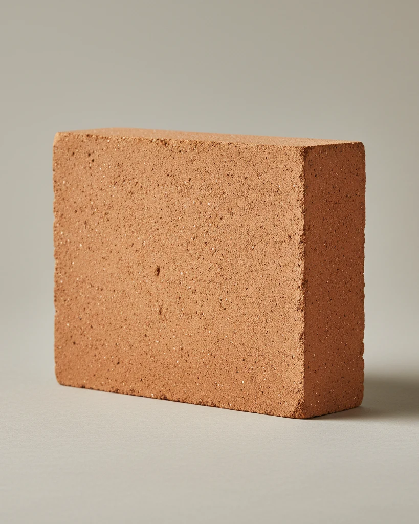 Classic terracotta brick with sand-faced finish