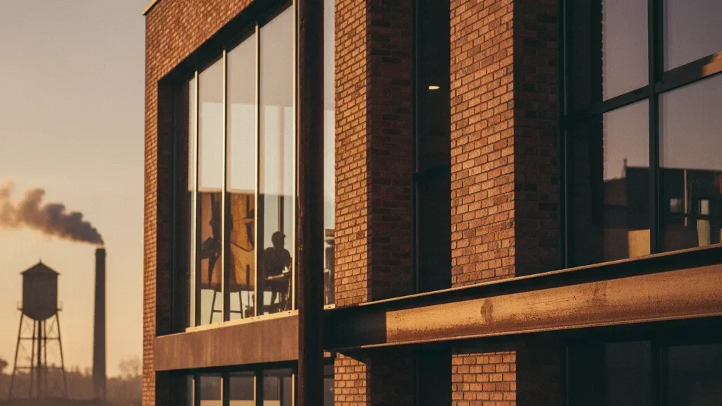 Modern building facade clad in Bricko terracotta bricks